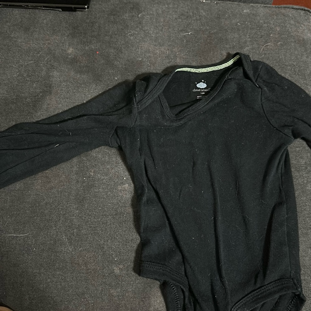 Black baby onesie 12 month